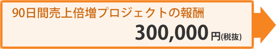 90日間売上倍増プロジェクトの報酬：315,000円（税込）